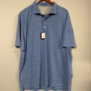 johnnie-O Polo Shirt Men’s XXL Blue Prep-Formance Golf UPF 50 Performance NWT